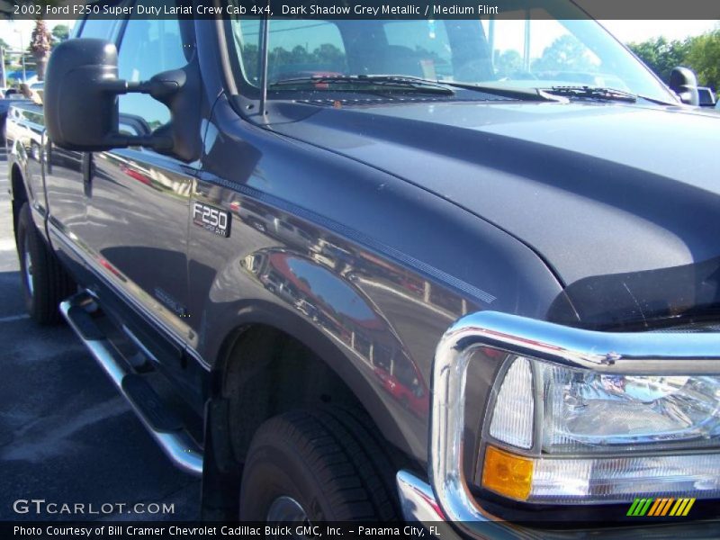 Dark Shadow Grey Metallic / Medium Flint 2002 Ford F250 Super Duty Lariat Crew Cab 4x4