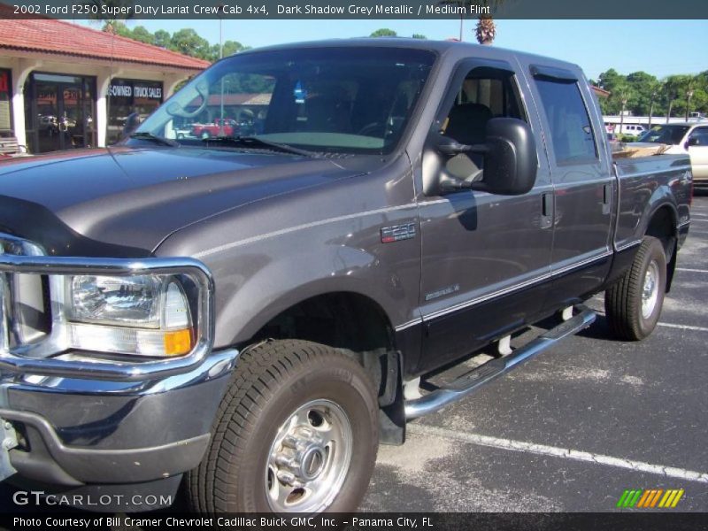 Dark Shadow Grey Metallic / Medium Flint 2002 Ford F250 Super Duty Lariat Crew Cab 4x4