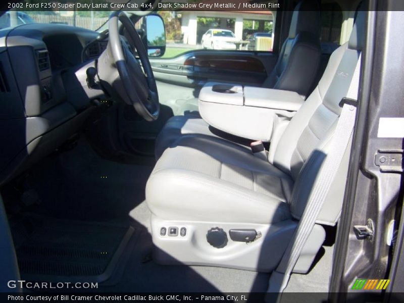 Dark Shadow Grey Metallic / Medium Flint 2002 Ford F250 Super Duty Lariat Crew Cab 4x4