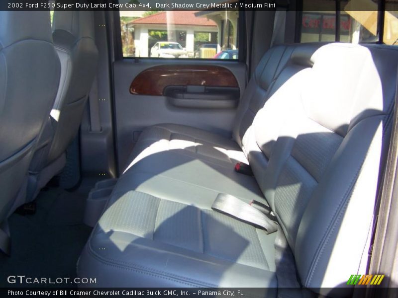 Dark Shadow Grey Metallic / Medium Flint 2002 Ford F250 Super Duty Lariat Crew Cab 4x4