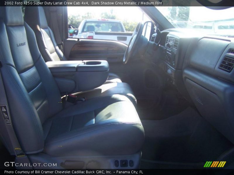 Dark Shadow Grey Metallic / Medium Flint 2002 Ford F250 Super Duty Lariat Crew Cab 4x4