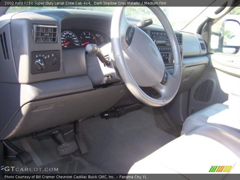 Dark Shadow Grey Metallic / Medium Flint 2002 Ford F250 Super Duty Lariat Crew Cab 4x4