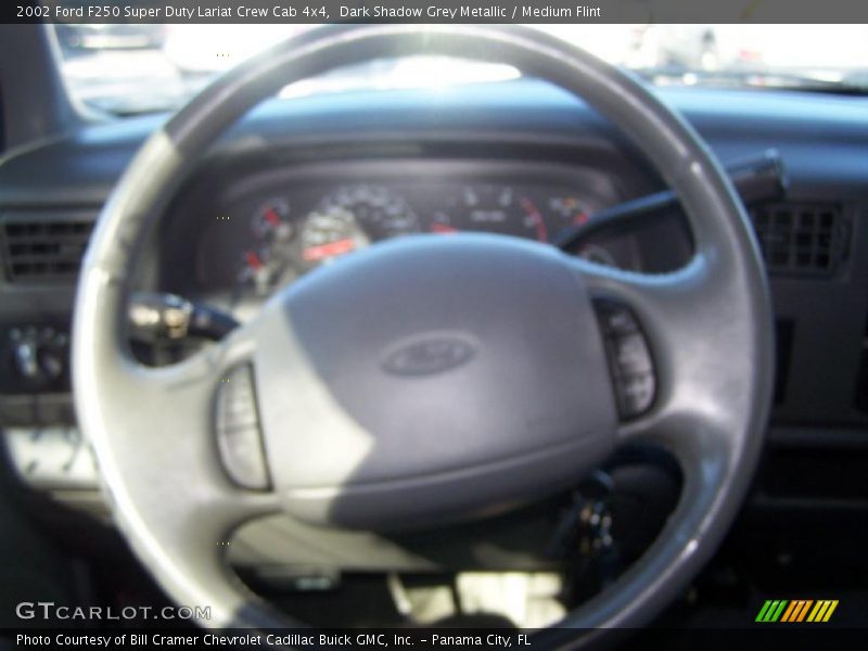 Dark Shadow Grey Metallic / Medium Flint 2002 Ford F250 Super Duty Lariat Crew Cab 4x4