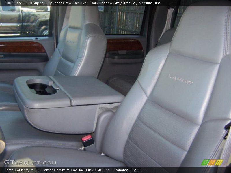 Dark Shadow Grey Metallic / Medium Flint 2002 Ford F250 Super Duty Lariat Crew Cab 4x4