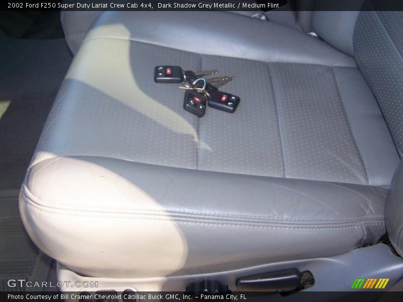 Dark Shadow Grey Metallic / Medium Flint 2002 Ford F250 Super Duty Lariat Crew Cab 4x4