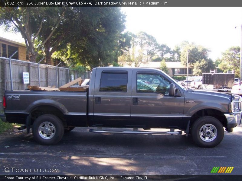 Dark Shadow Grey Metallic / Medium Flint 2002 Ford F250 Super Duty Lariat Crew Cab 4x4