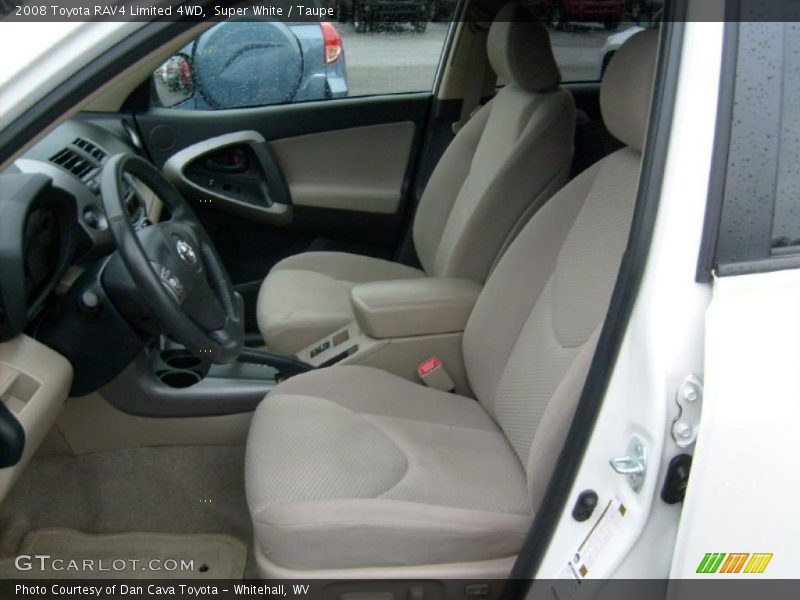 Super White / Taupe 2008 Toyota RAV4 Limited 4WD