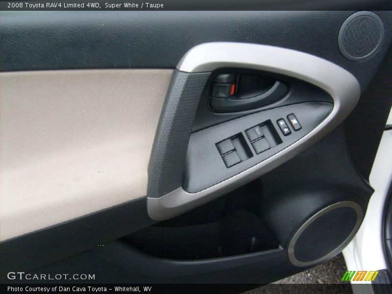 Super White / Taupe 2008 Toyota RAV4 Limited 4WD