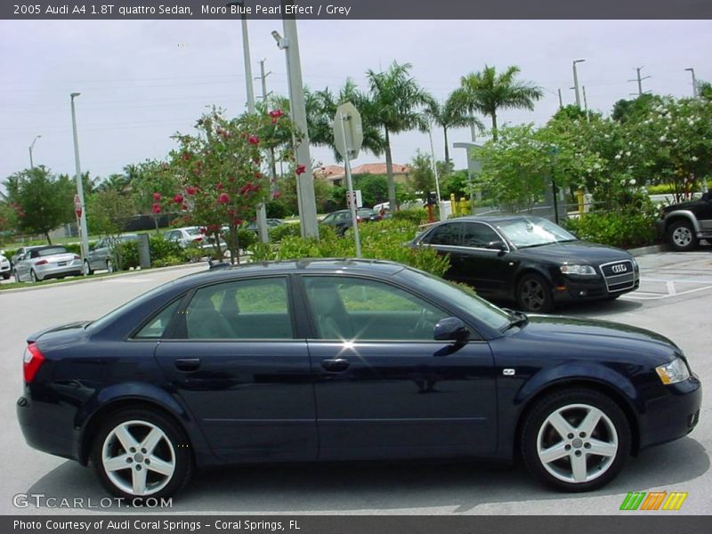 Moro Blue Pearl Effect / Grey 2005 Audi A4 1.8T quattro Sedan
