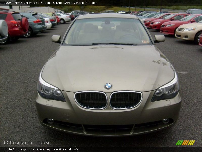 Olivine Green Metallic / Beige 2005 BMW 5 Series 530i Sedan