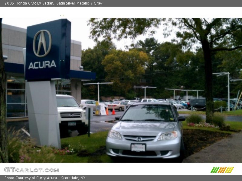 Satin Silver Metallic / Gray 2005 Honda Civic LX Sedan