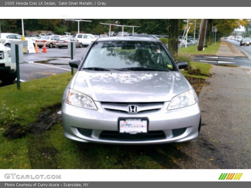Satin Silver Metallic / Gray 2005 Honda Civic LX Sedan