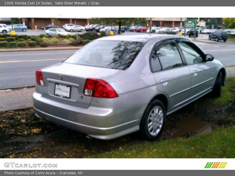 Satin Silver Metallic / Gray 2005 Honda Civic LX Sedan