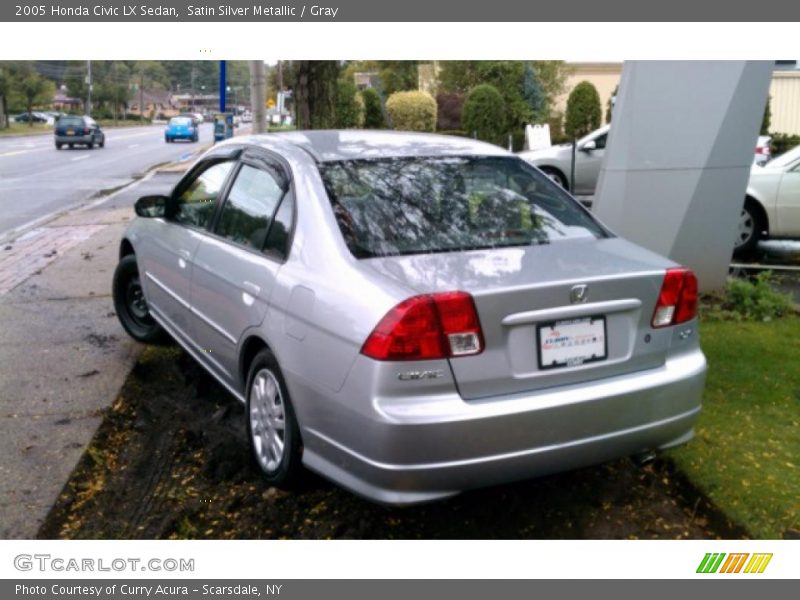 Satin Silver Metallic / Gray 2005 Honda Civic LX Sedan