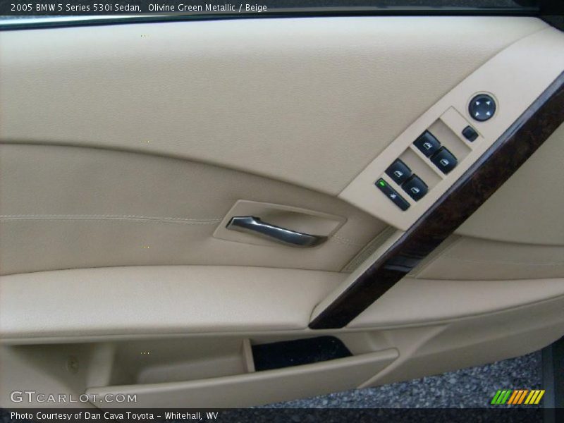 Olivine Green Metallic / Beige 2005 BMW 5 Series 530i Sedan