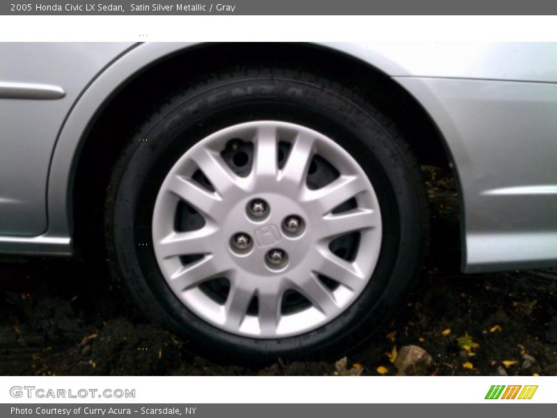 Satin Silver Metallic / Gray 2005 Honda Civic LX Sedan