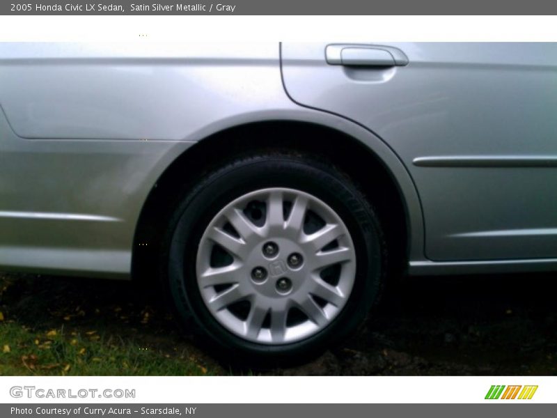 Satin Silver Metallic / Gray 2005 Honda Civic LX Sedan