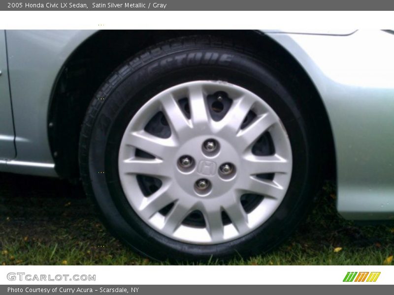Satin Silver Metallic / Gray 2005 Honda Civic LX Sedan