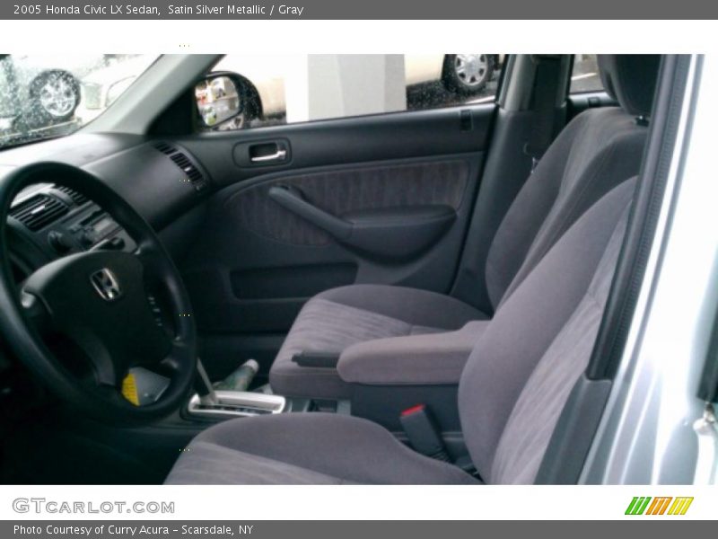 Satin Silver Metallic / Gray 2005 Honda Civic LX Sedan