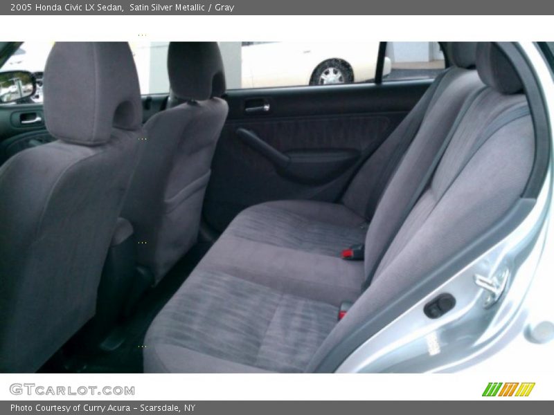 Satin Silver Metallic / Gray 2005 Honda Civic LX Sedan