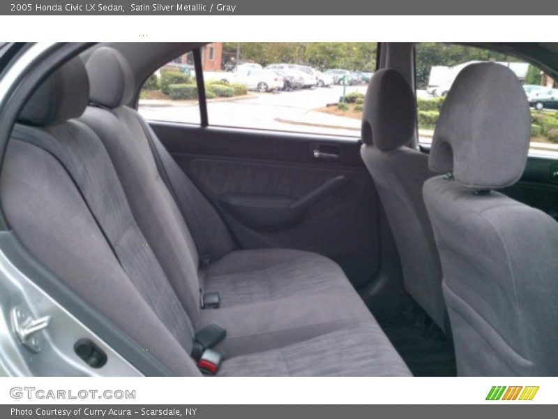 Satin Silver Metallic / Gray 2005 Honda Civic LX Sedan