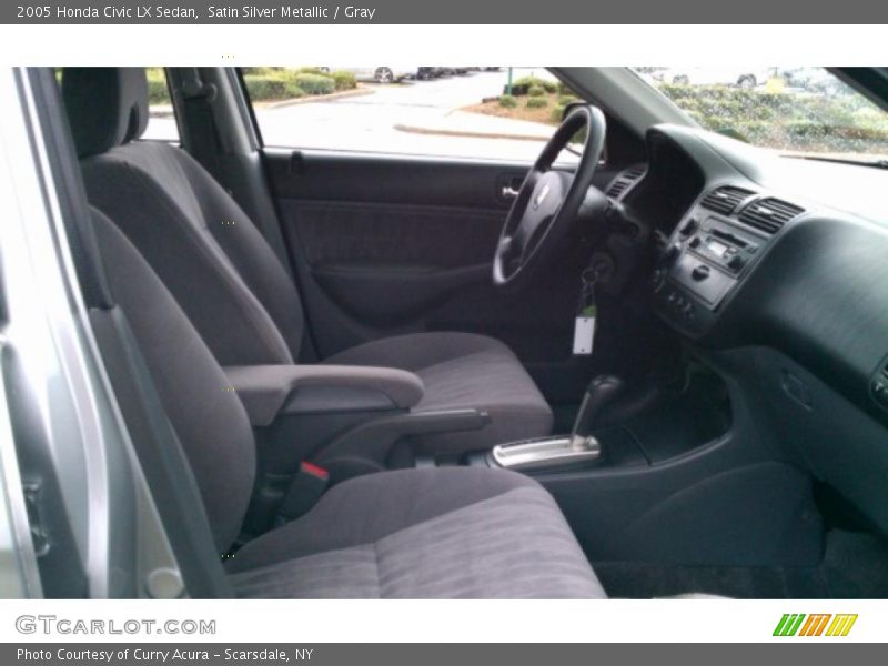 Satin Silver Metallic / Gray 2005 Honda Civic LX Sedan
