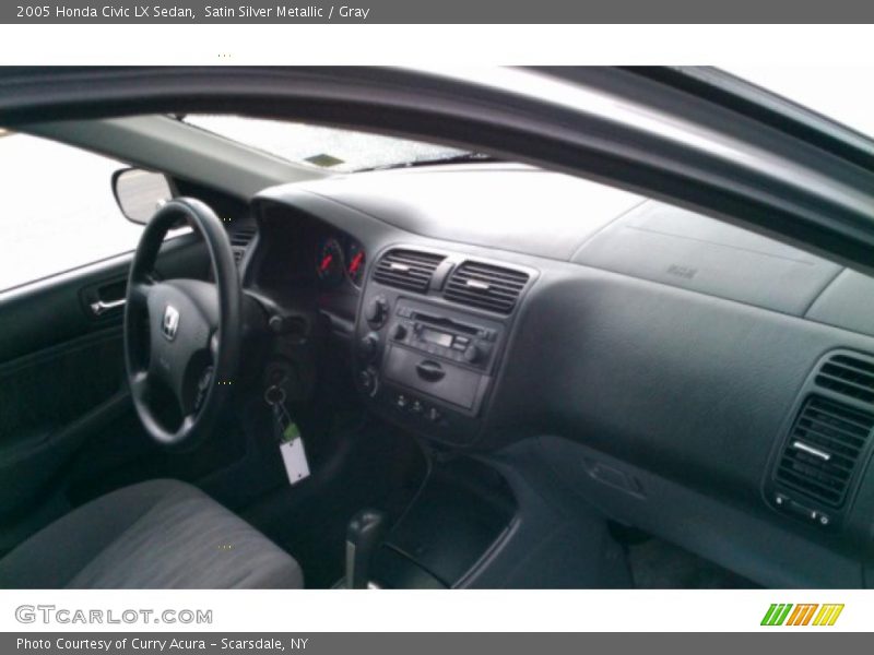Satin Silver Metallic / Gray 2005 Honda Civic LX Sedan