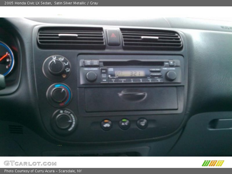 Satin Silver Metallic / Gray 2005 Honda Civic LX Sedan