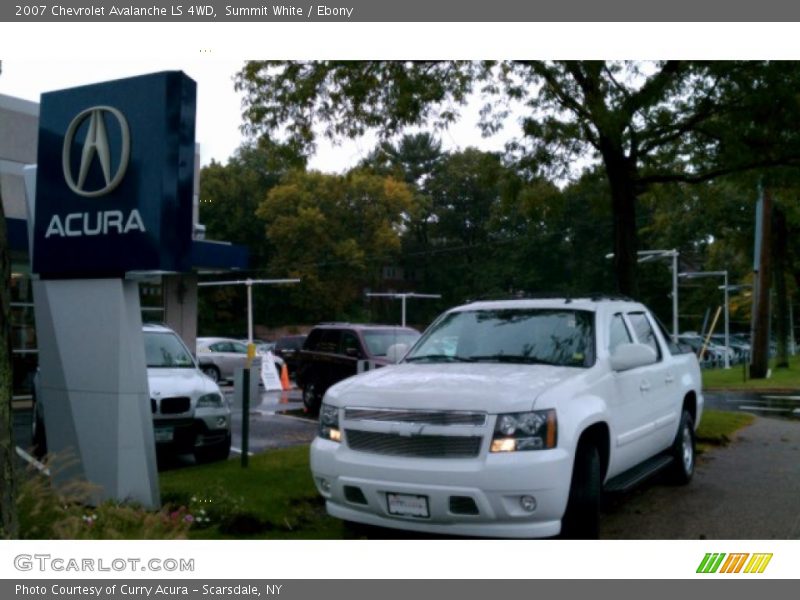 Summit White / Ebony 2007 Chevrolet Avalanche LS 4WD