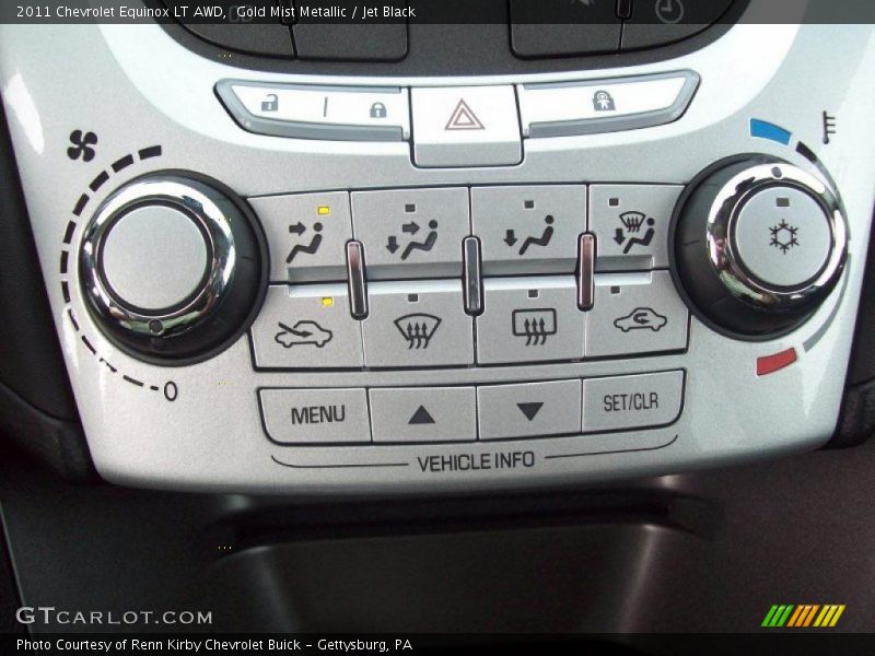 Gold Mist Metallic / Jet Black 2011 Chevrolet Equinox LT AWD