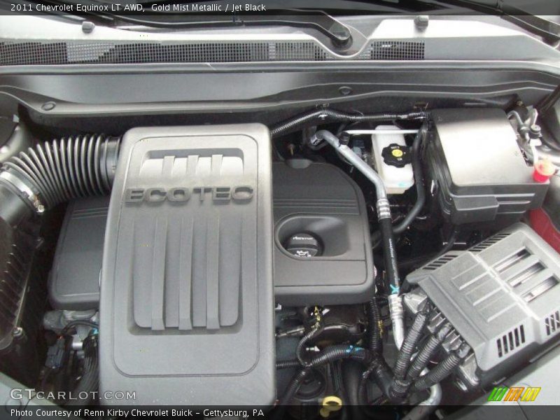 Gold Mist Metallic / Jet Black 2011 Chevrolet Equinox LT AWD