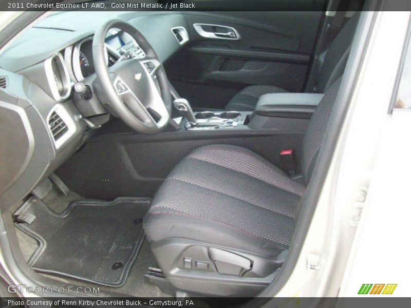 Gold Mist Metallic / Jet Black 2011 Chevrolet Equinox LT AWD