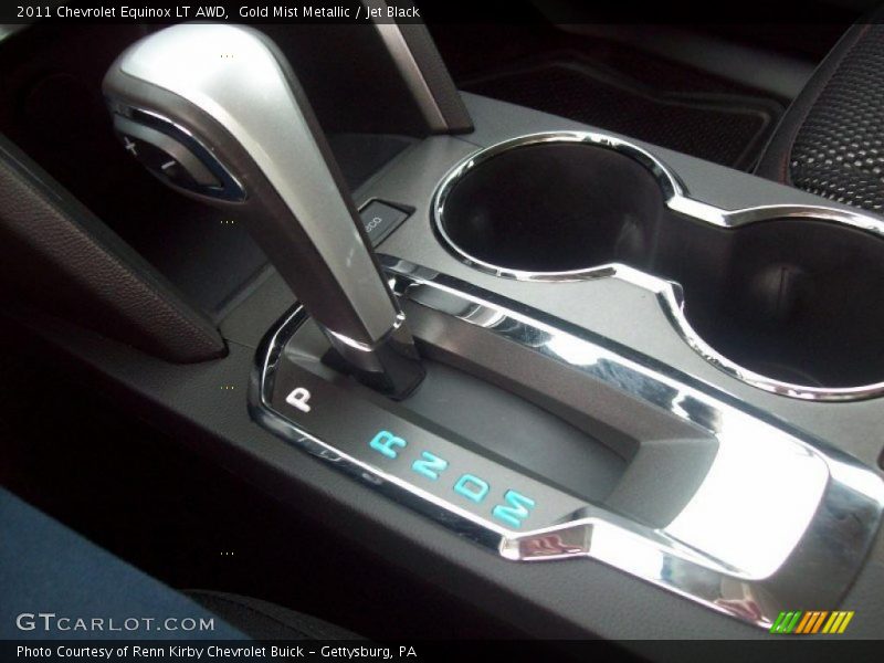 Gold Mist Metallic / Jet Black 2011 Chevrolet Equinox LT AWD