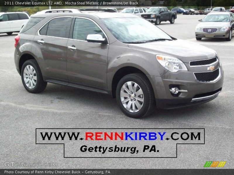 Mocha Steel Metallic / Brownstone/Jet Black 2011 Chevrolet Equinox LTZ AWD