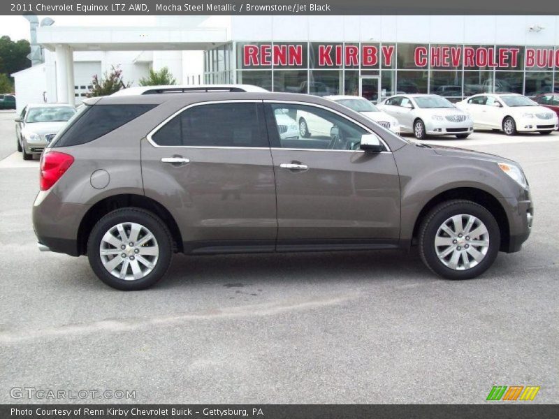 Mocha Steel Metallic / Brownstone/Jet Black 2011 Chevrolet Equinox LTZ AWD