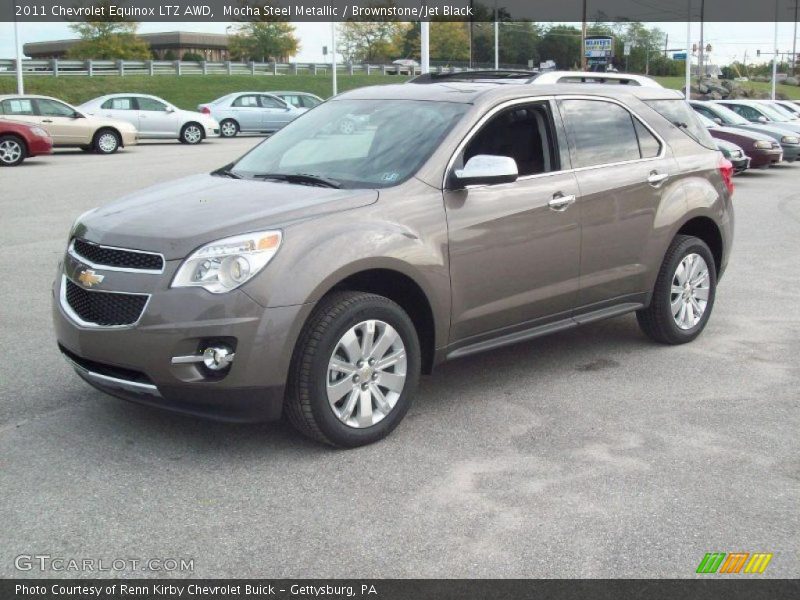 Mocha Steel Metallic / Brownstone/Jet Black 2011 Chevrolet Equinox LTZ AWD