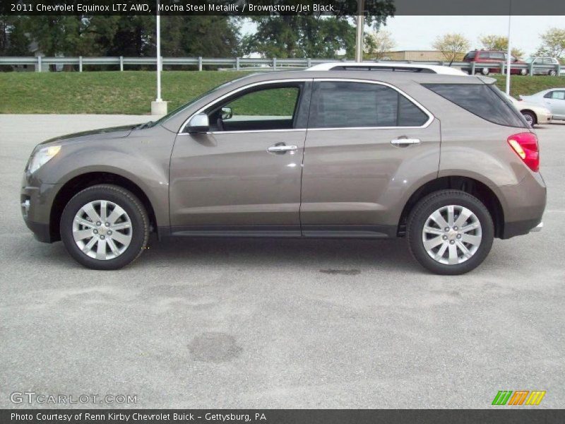Mocha Steel Metallic / Brownstone/Jet Black 2011 Chevrolet Equinox LTZ AWD