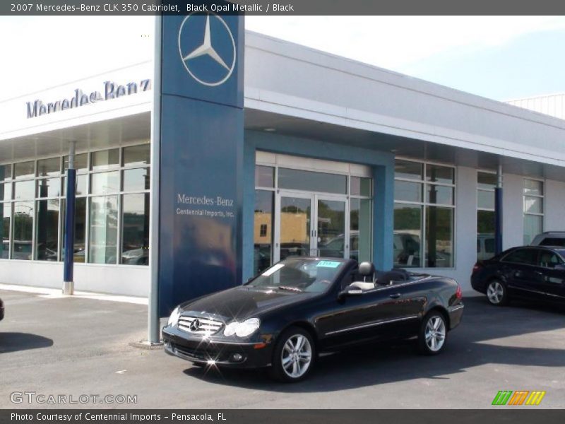 Black Opal Metallic / Black 2007 Mercedes-Benz CLK 350 Cabriolet