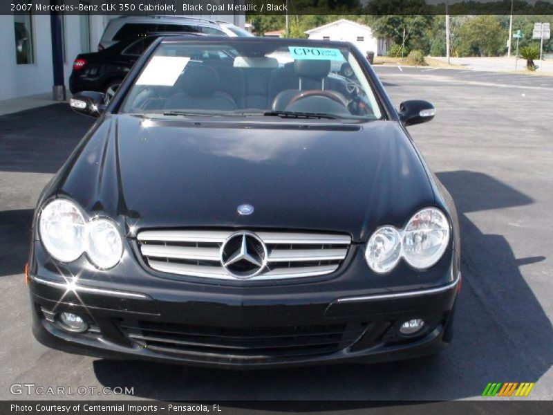 Black Opal Metallic / Black 2007 Mercedes-Benz CLK 350 Cabriolet