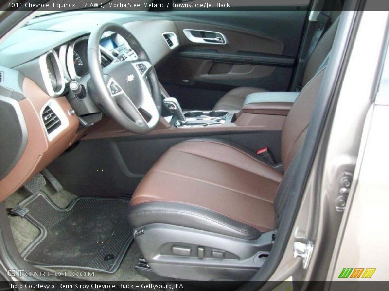 Mocha Steel Metallic / Brownstone/Jet Black 2011 Chevrolet Equinox LTZ AWD