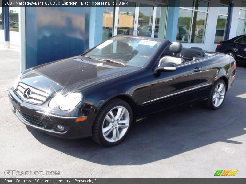Black Opal Metallic / Black 2007 Mercedes-Benz CLK 350 Cabriolet