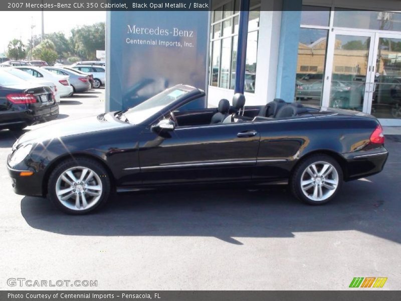 Black Opal Metallic / Black 2007 Mercedes-Benz CLK 350 Cabriolet