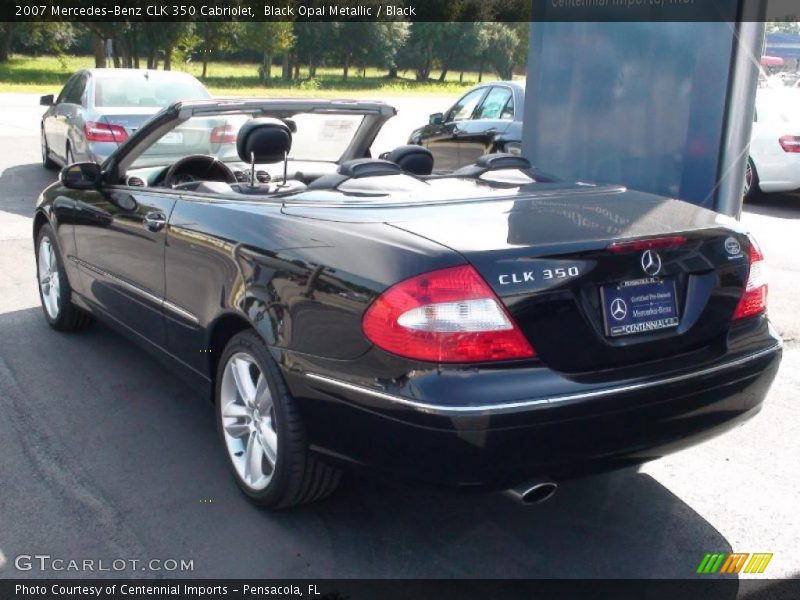 Black Opal Metallic / Black 2007 Mercedes-Benz CLK 350 Cabriolet