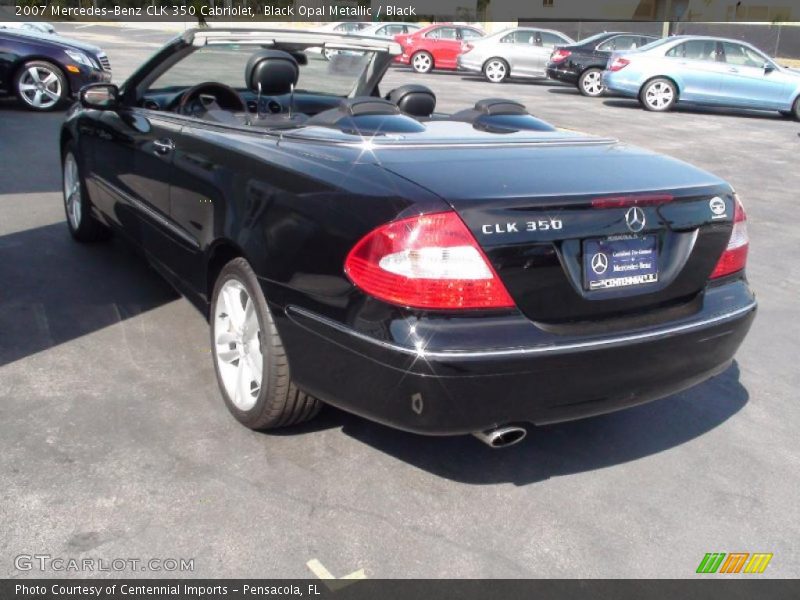 Black Opal Metallic / Black 2007 Mercedes-Benz CLK 350 Cabriolet
