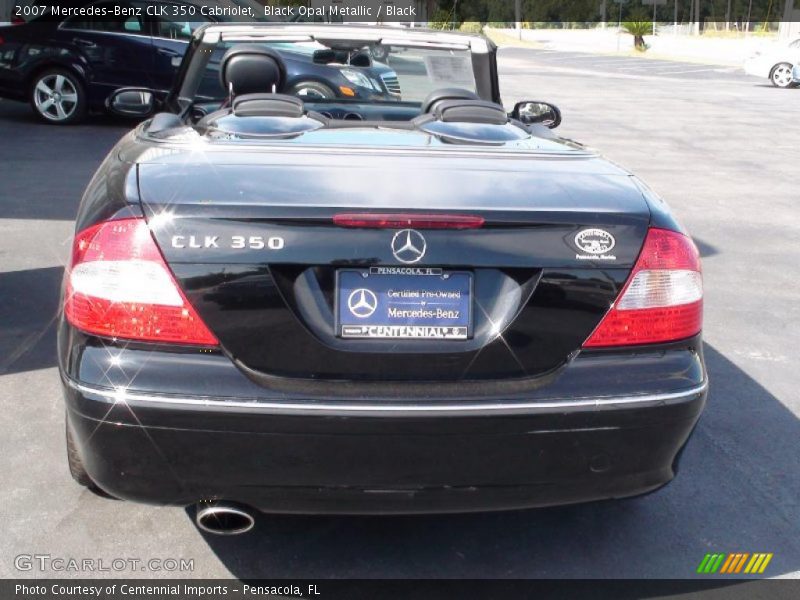 Black Opal Metallic / Black 2007 Mercedes-Benz CLK 350 Cabriolet