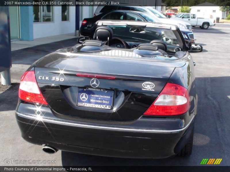 Black Opal Metallic / Black 2007 Mercedes-Benz CLK 350 Cabriolet