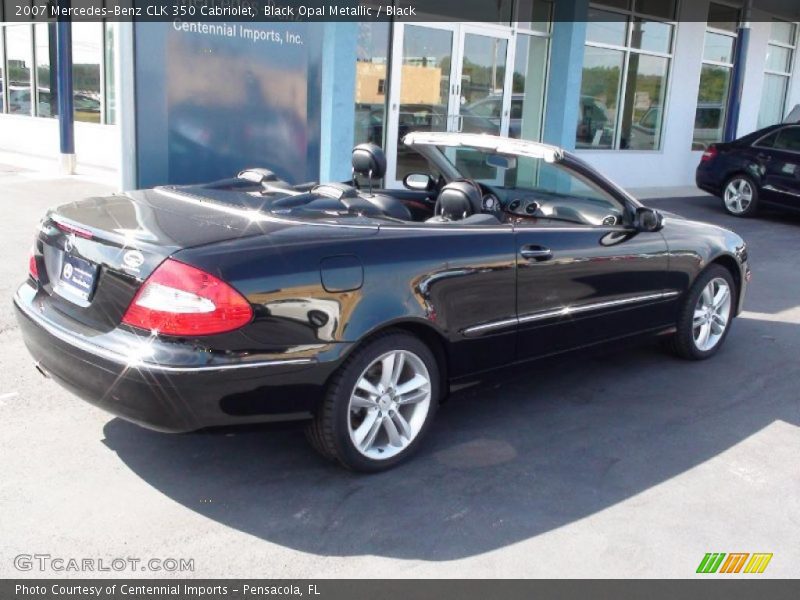 Black Opal Metallic / Black 2007 Mercedes-Benz CLK 350 Cabriolet