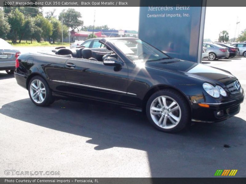 Black Opal Metallic / Black 2007 Mercedes-Benz CLK 350 Cabriolet
