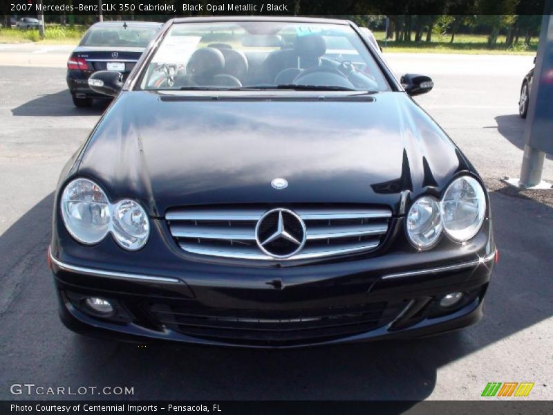 Black Opal Metallic / Black 2007 Mercedes-Benz CLK 350 Cabriolet