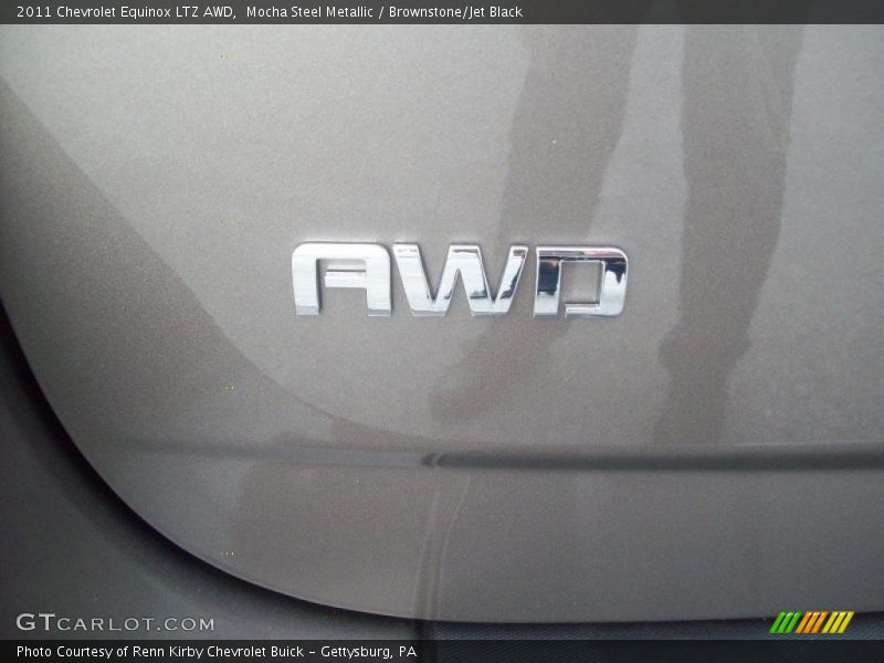 Mocha Steel Metallic / Brownstone/Jet Black 2011 Chevrolet Equinox LTZ AWD